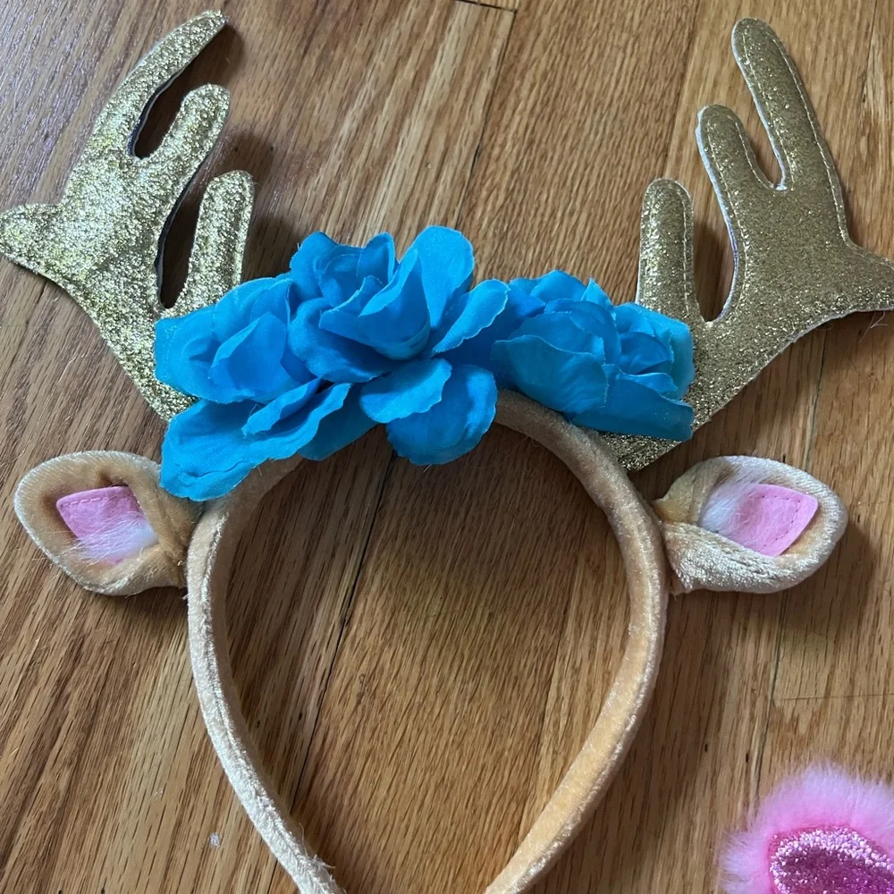 - 5 pair of headbands Disney, Minnie Mouse, unicorn, cat, reindeer, fourth…